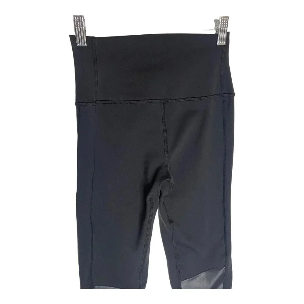 Alo High Waisted Black Moto Leggings-sz Small